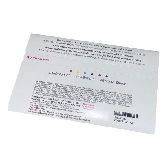 Color Street TAKE PRIDE Rainbow Silver Glitter Set - Picture 2 of 7